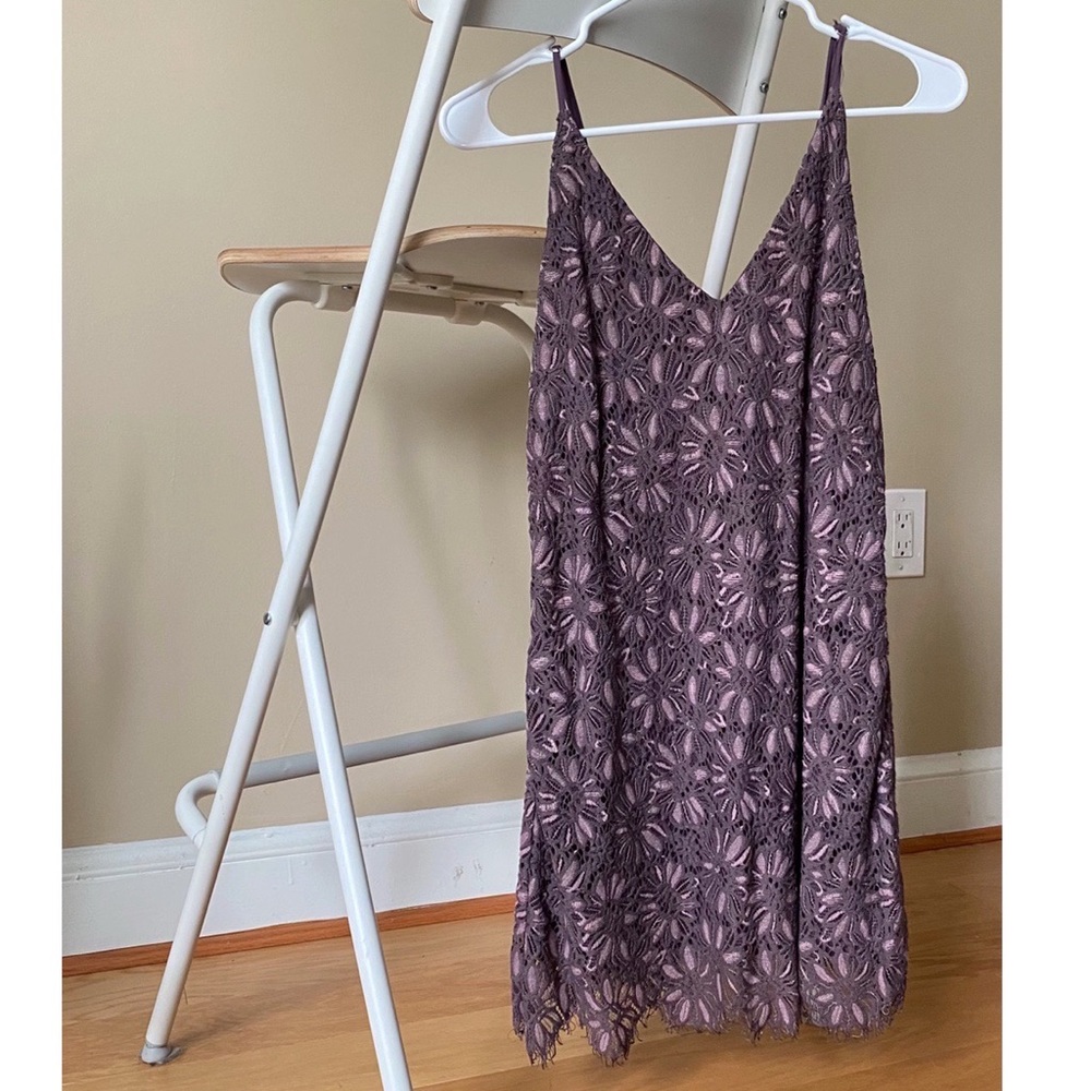 Plum Colored Lace Dress